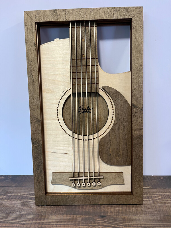 3D Acoustic Guitar Wall Hanging
