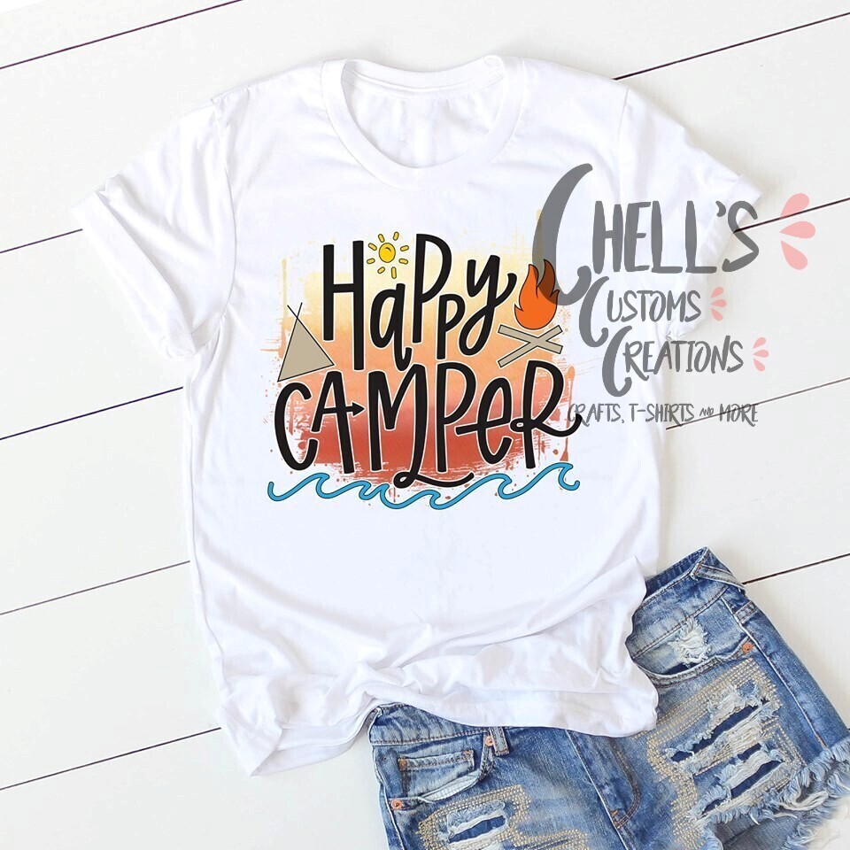 Happy Camper Sunset T-Shirt