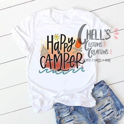 Happy Camper Sunset T-Shirt