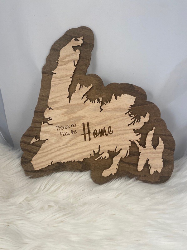 Wooden There&#39;s No Place Like Home Newfoundland Sign