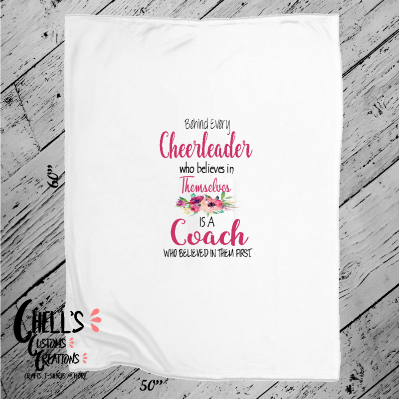 Behind Every Cheerleader Is A Coach Blanket