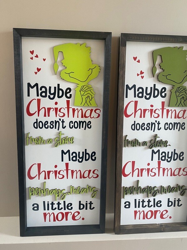 3D Wooden Grinch Sign