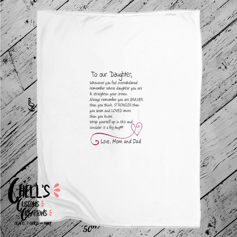 To My Daughter Blanket