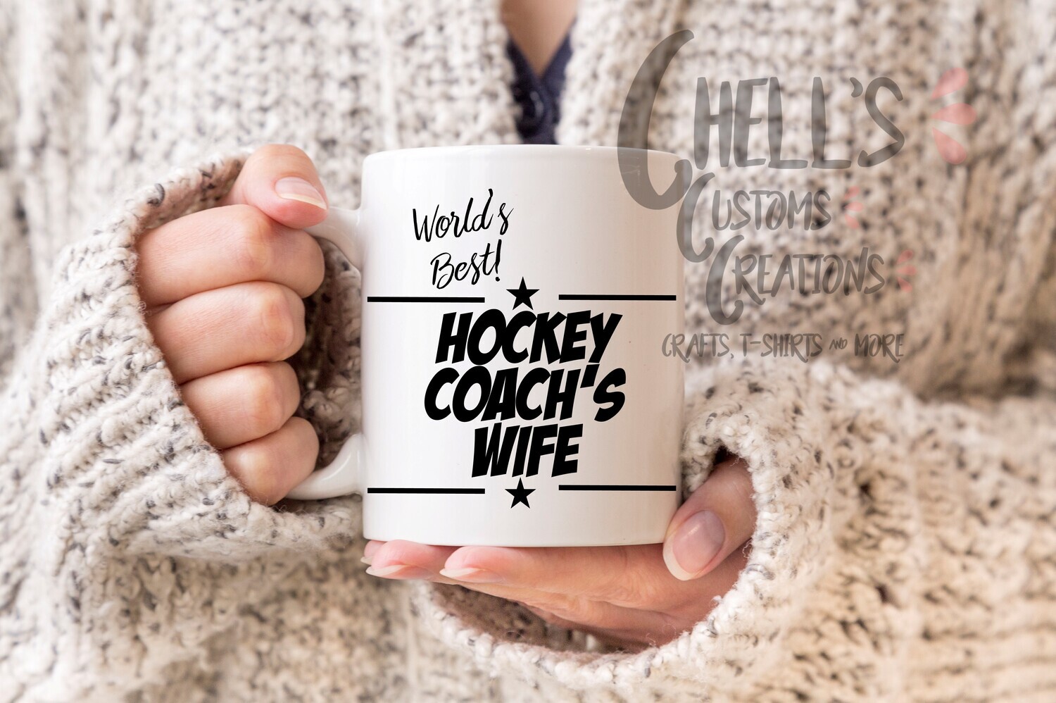 Worlds Best Hockey Coach&#39;s Wife Mug