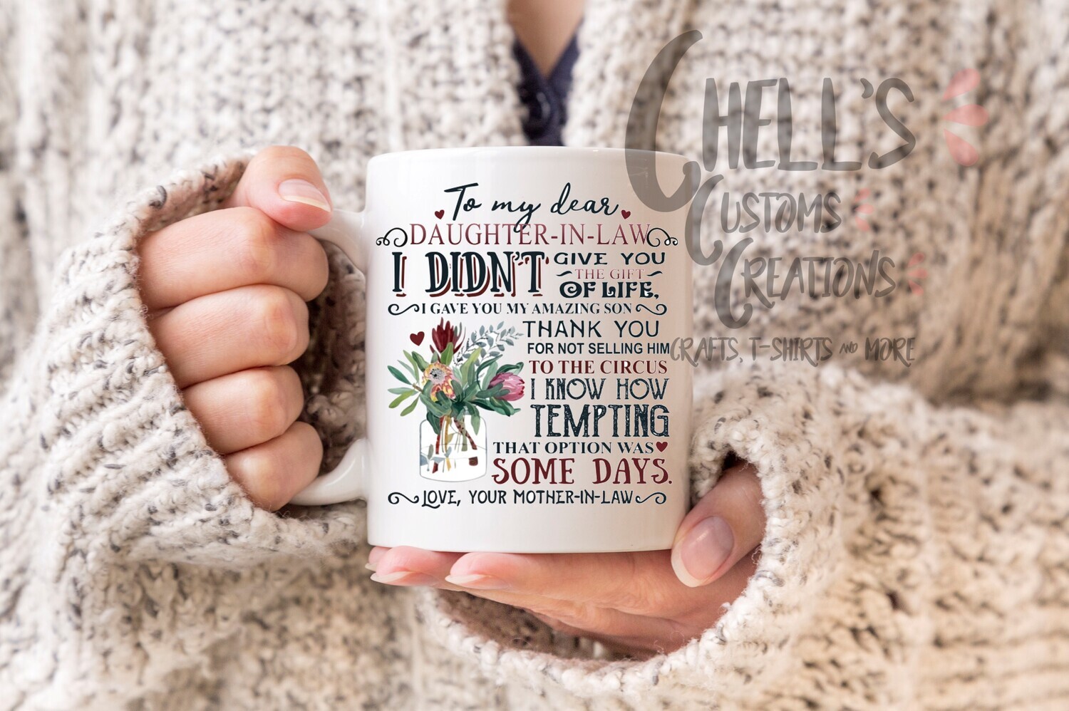 To My Dear Daughter In Law Mug