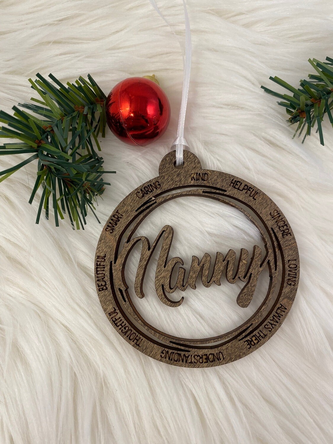 Wooden Nanny Ornament