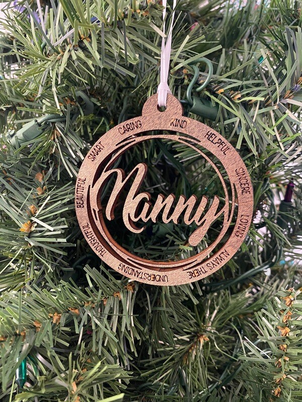 Wooden Nanny Ornament