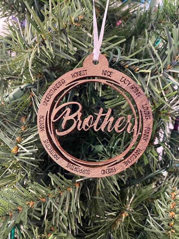 Wooden Brother Ornament
