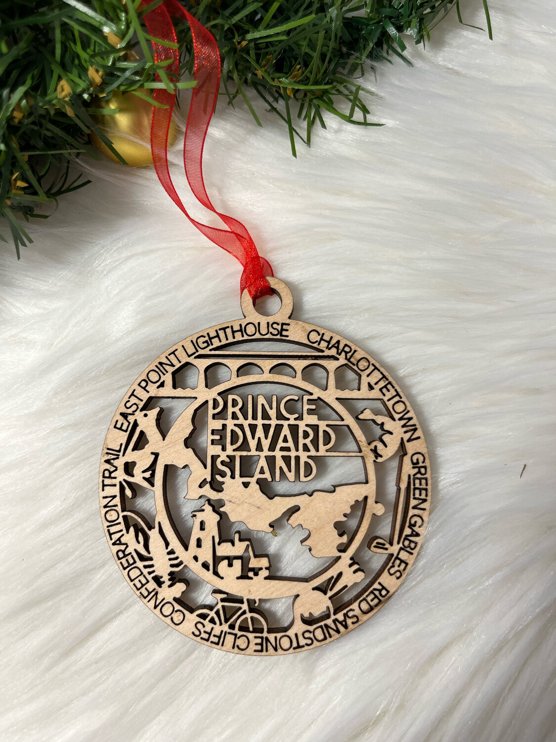PEI Wooden Ornament