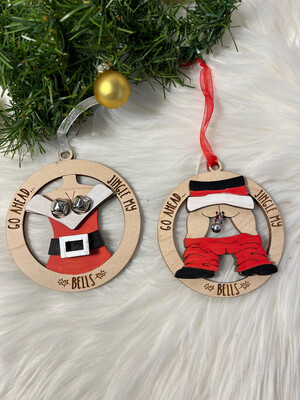Jingle My Bells 3D Wooden Circle Ornament