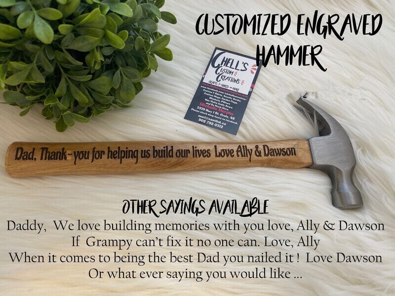 Customized Engraved Hammer