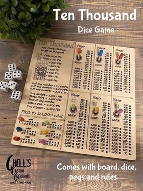 Ten Thousand Dice game