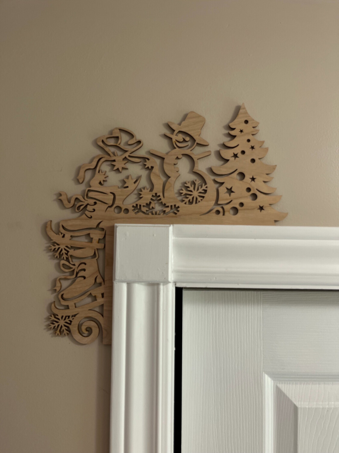 Snowman Christmas Trim Corner
