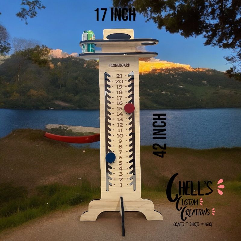 Corn Hole/ Washer Wooden Large Scoreboard