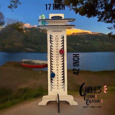 Corn Hole/ Washer Wooden Large Scoreboard