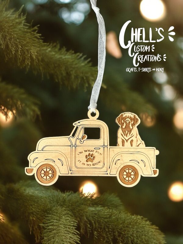 Blood Hound Farm Truck Ornament