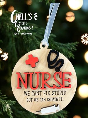 However Said Money Doesn’t Buy Happiness 3D Wooden Circle Ornament