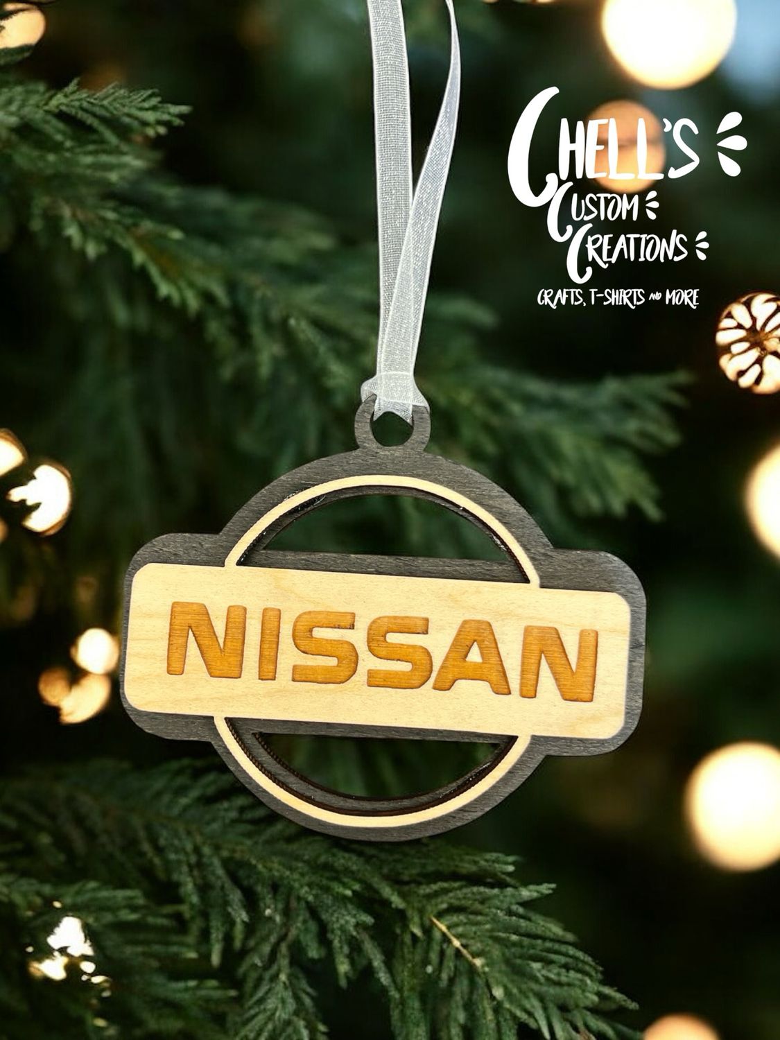 Nissan 3D Wooden Ornament