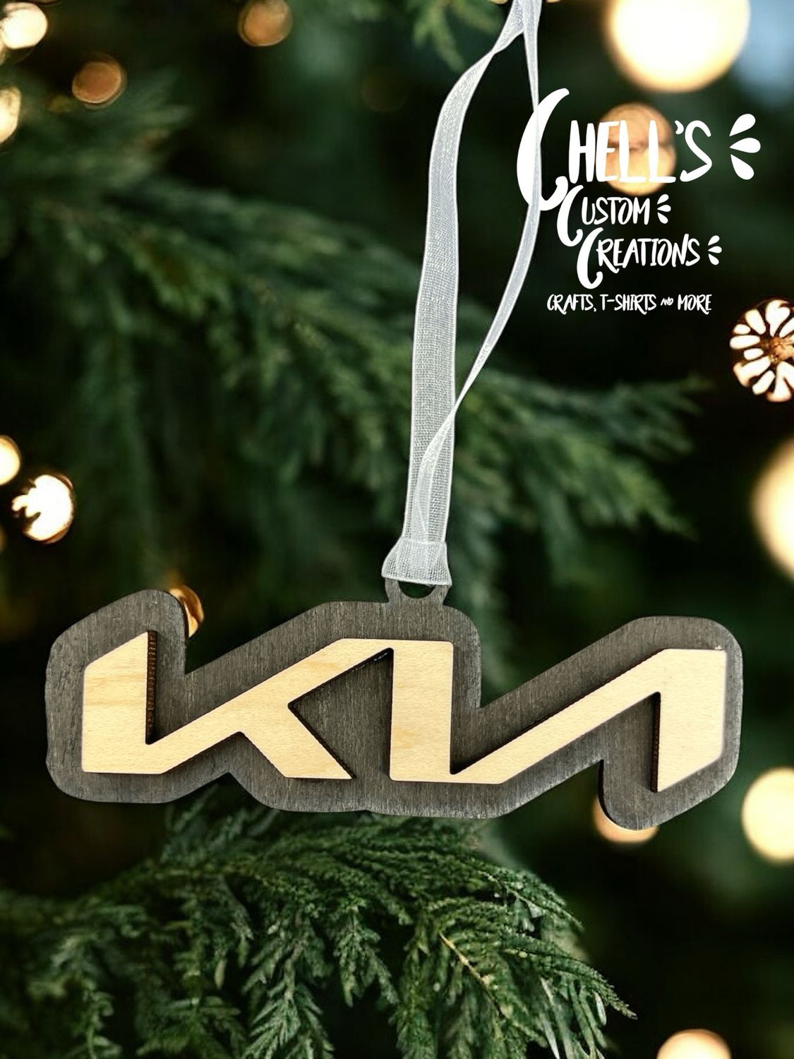 Kia 3D Wooden Ornament
