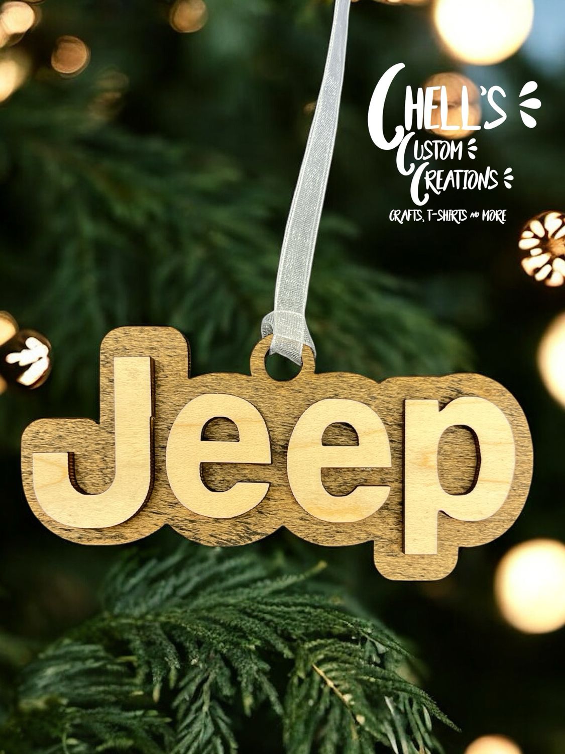 Jeep 3D Wooden Ornament
