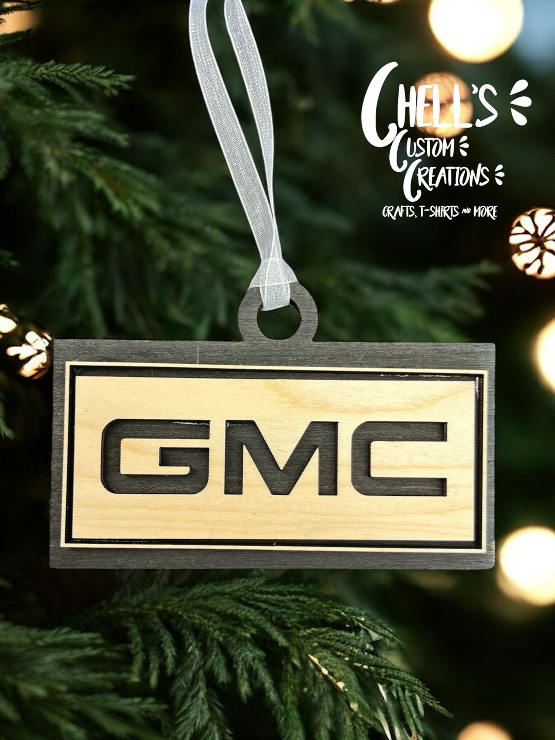 GMC 3D Wooden Ornament