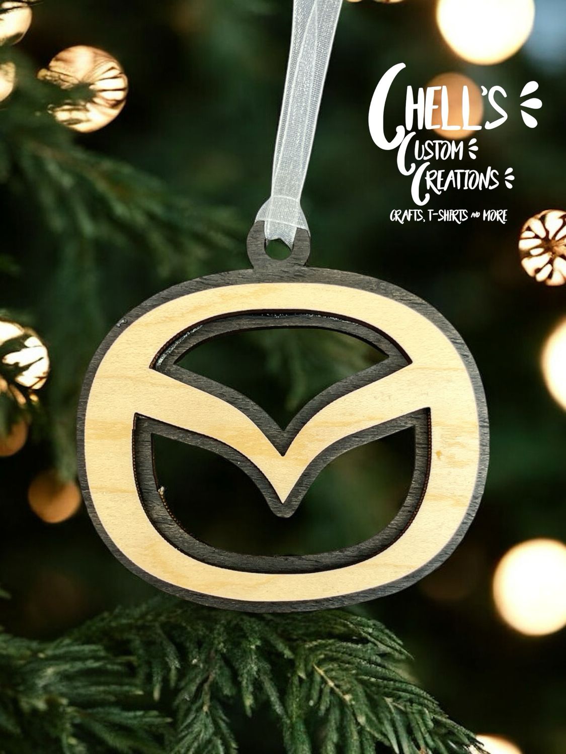 Mazda 3D Wooden Ornament