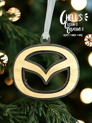 Mazda 3D Wooden Ornament