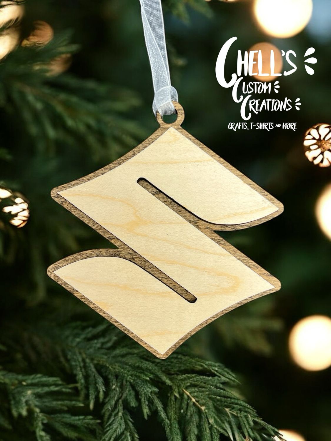 Suzuki 3D Wooden Ornament