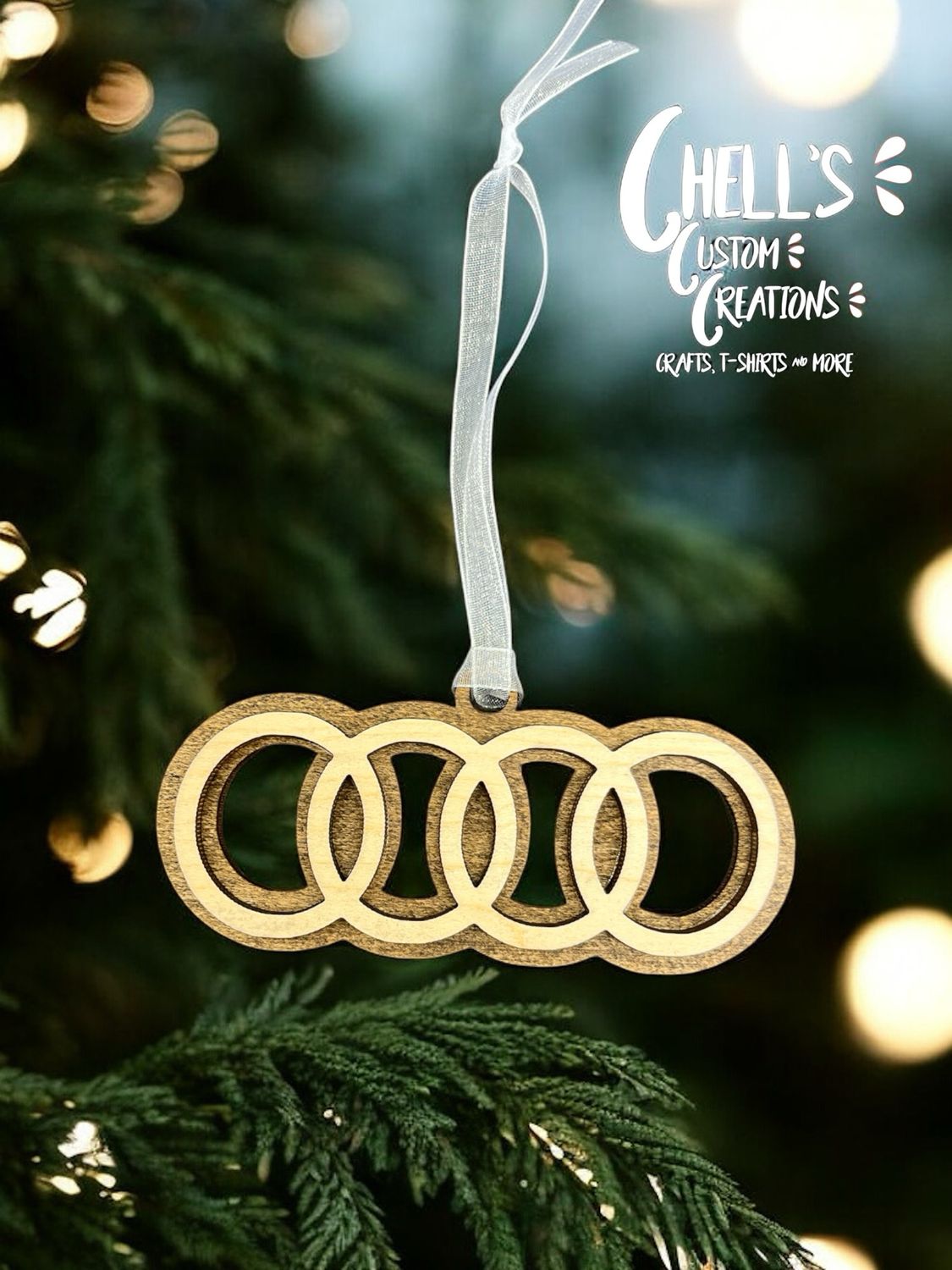 Audi 3D Wooden Ornament