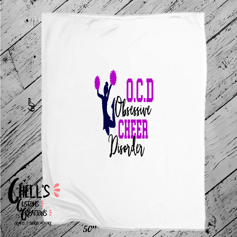 Ocd Cheer Purple Blanket