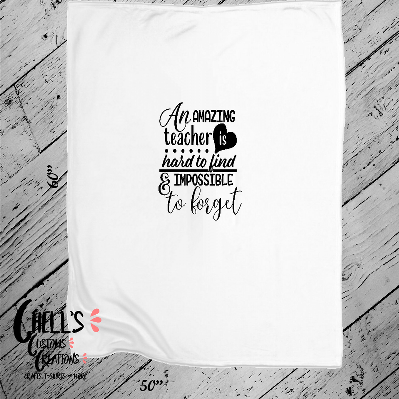 An Amazing Teacher Blanket