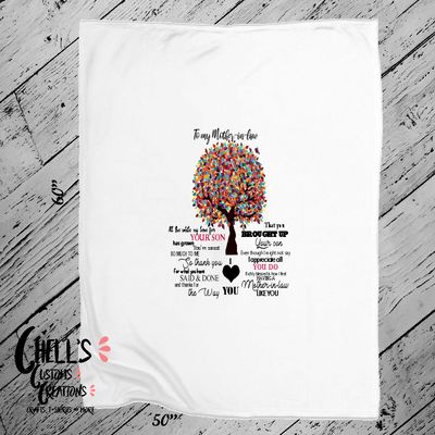 To My Mother In Law Blanket