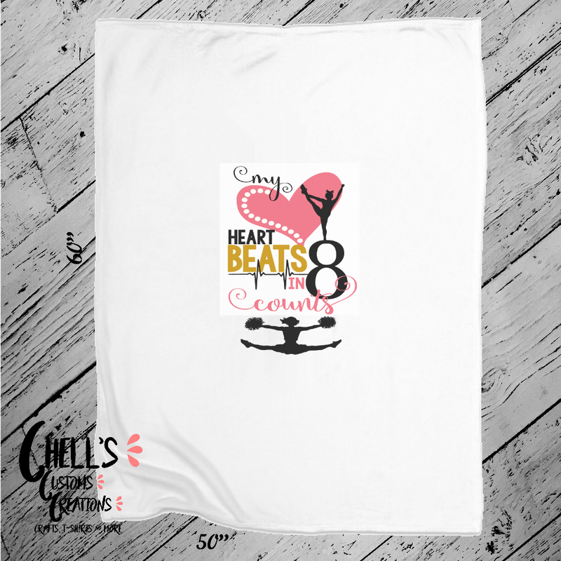 My Heart Beats In 8 Counts Blanket