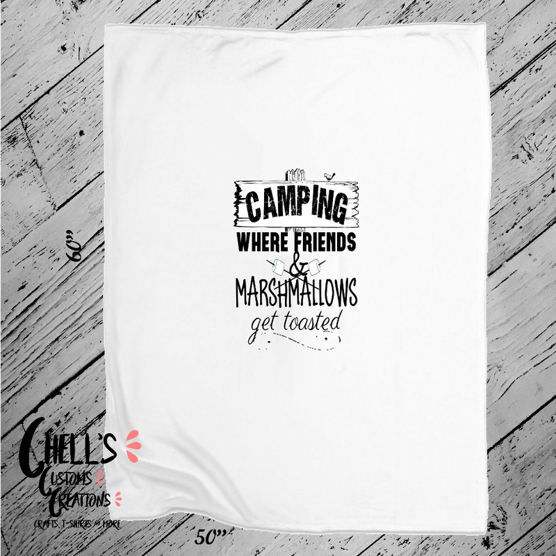 Camping Where Friends Blanket