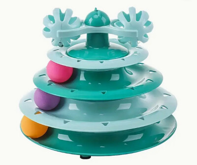 Cat Track Tower Interactive Toy - Assorted