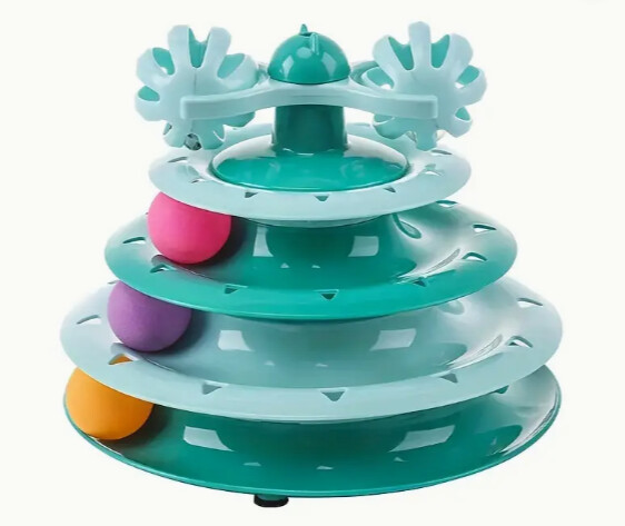 Cat Track Tower Interactive Toy - Assorted