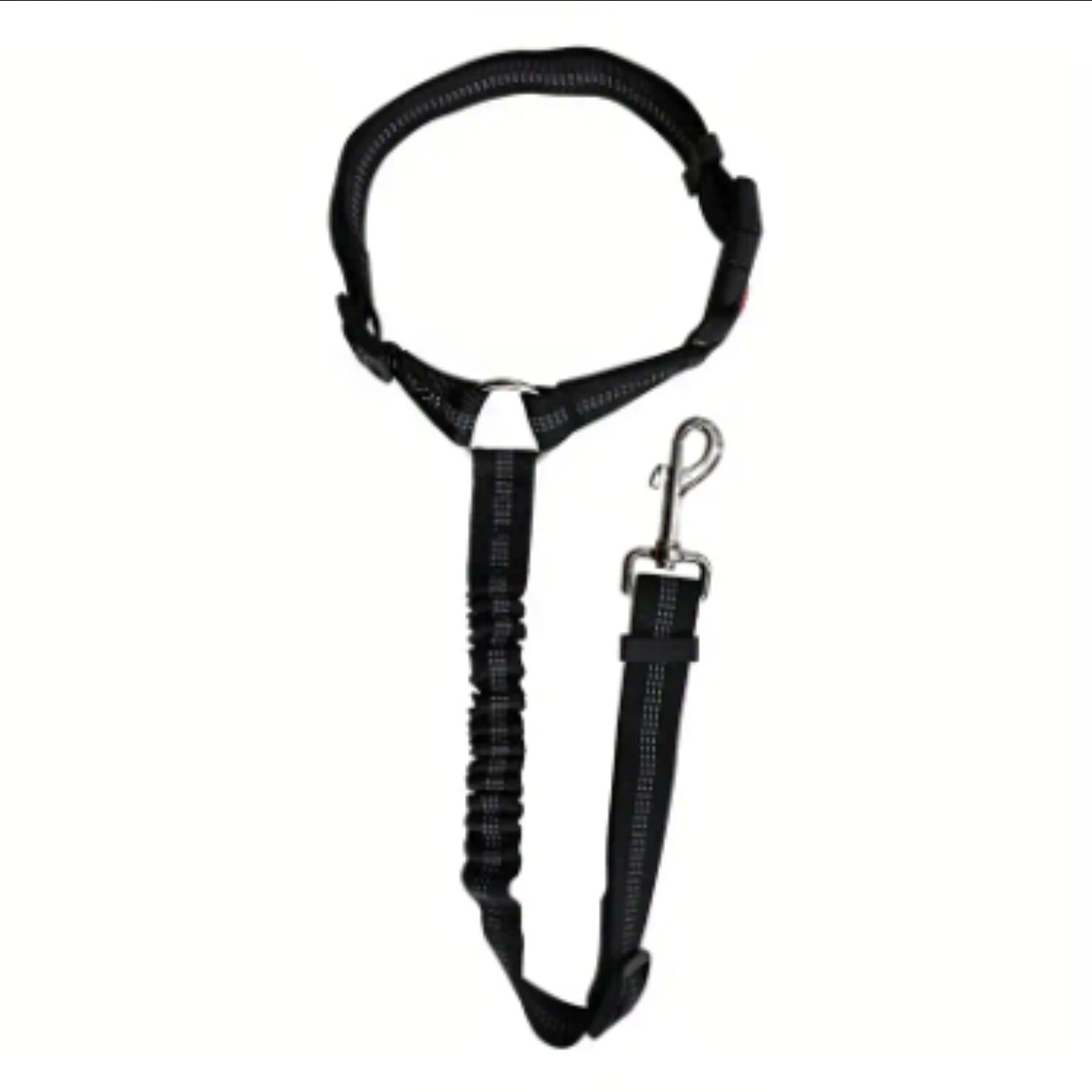 2-In-1 Pet Car Seat Belt and Lead, Backseat Safety Belt Adjustable, Black