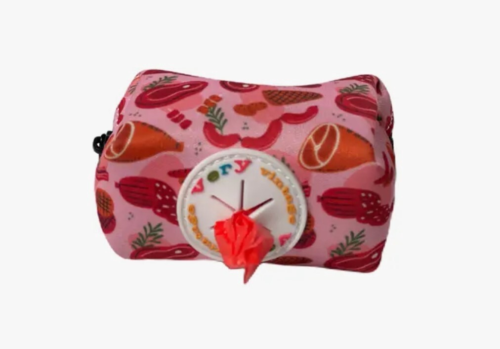Butcher Shop Meat Poop Bag Holder, Item: Poop Bag, Size: One Size
