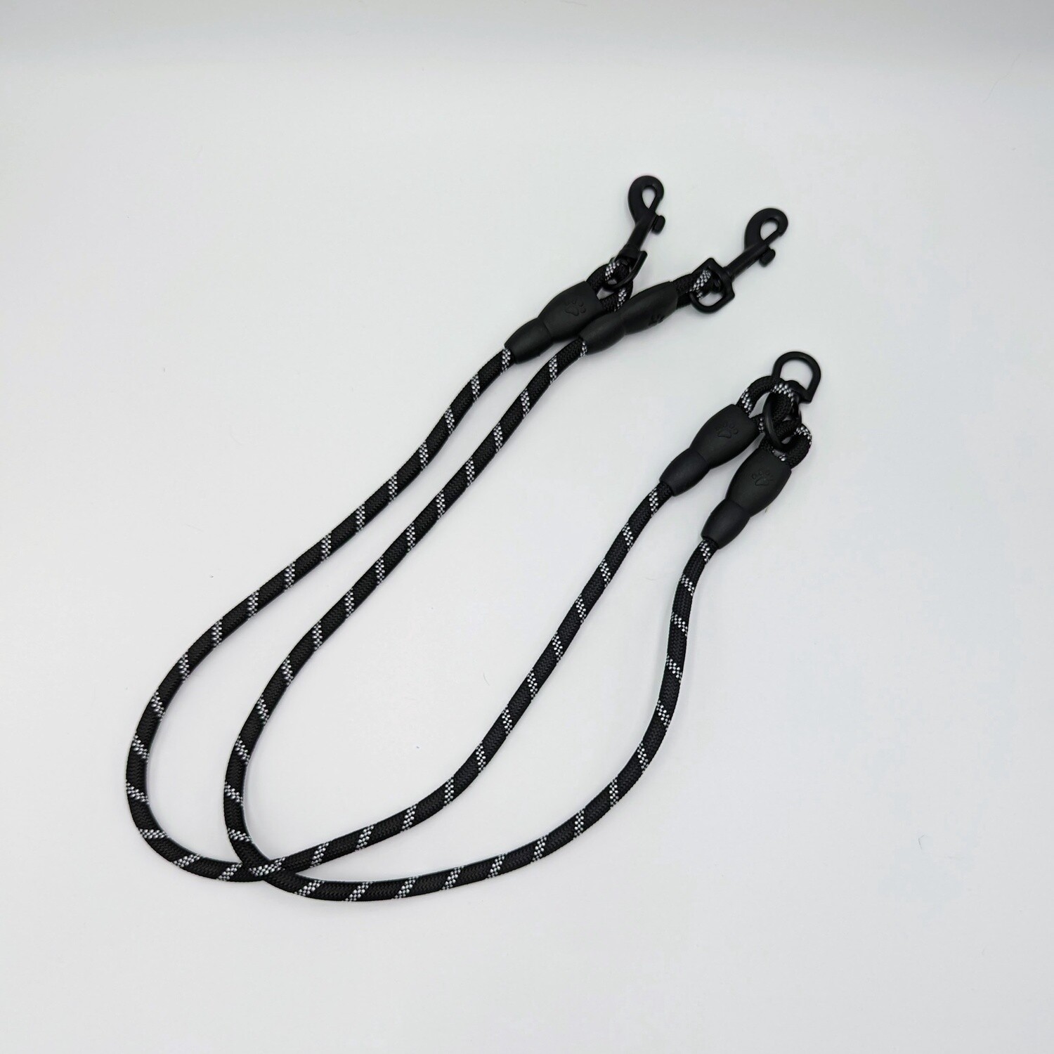Leash Extender, Double for 2 Dogs, Color: Black