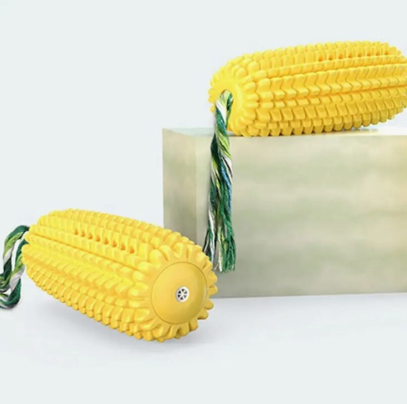 Pup-Corn on the Cob Chew Toy, Yellow