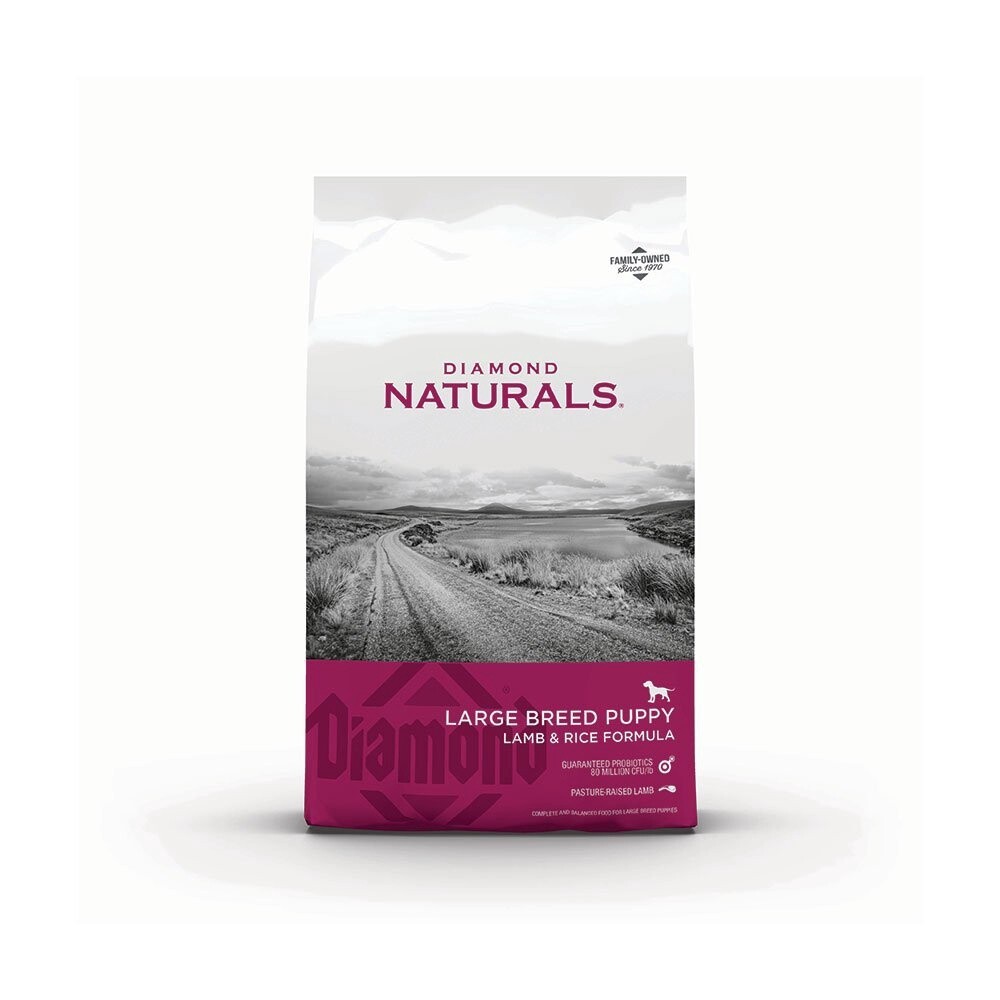 Diamond Naturals Large Breed Puppy Lamb, Rice &amp; Veggie Formula Dry Dog Food, 40lb Bag