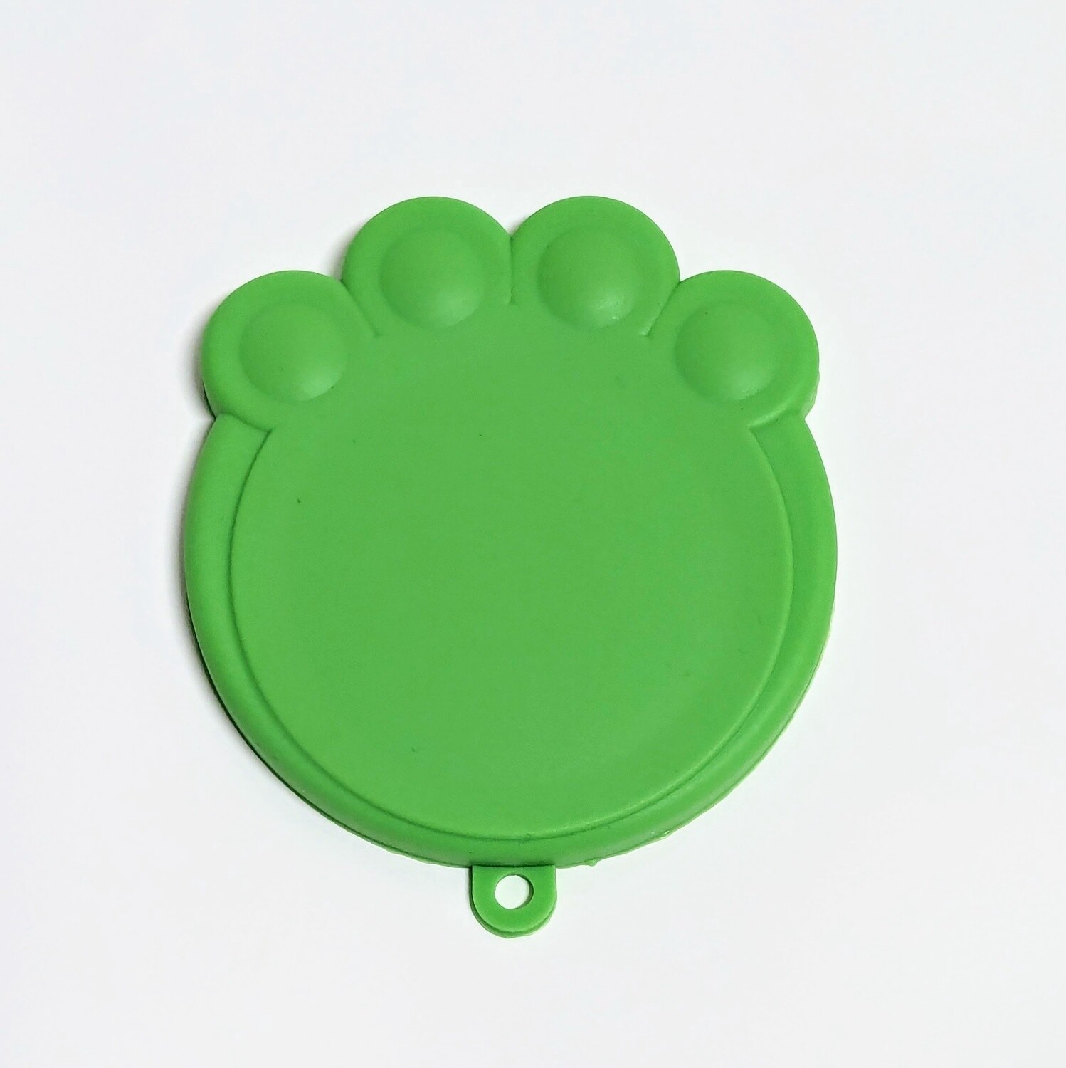 Pet Food Can Lid Cover, Silicone, Color: Paw Print Green