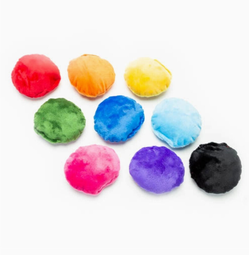Creampuff Plush Dog Toy, Small, Assorted Colors