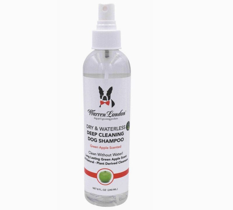 Dry &amp; Waterless Shampoo, Green Apple Scent, 8oz Bottle