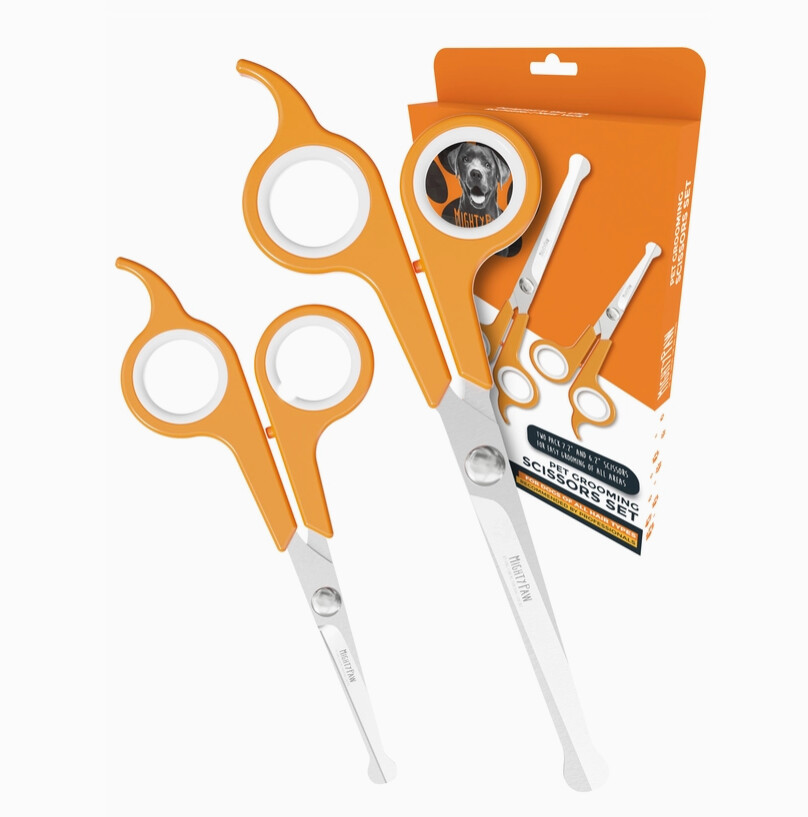 Dog Grooming Scissors, 2 Pack, Color: Orange