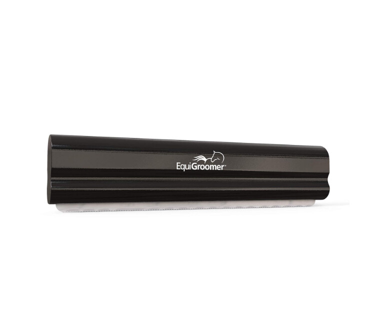 EquiGroomer 8in Large Breed Dog/Horse Shedding Brush, Color: Black