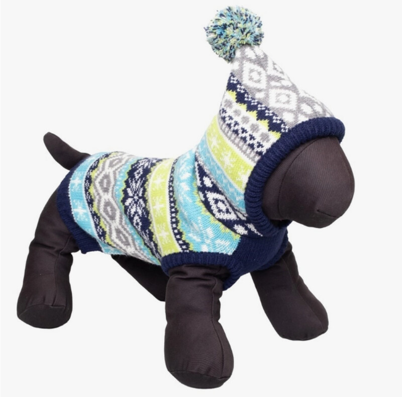 Fairisle Hoodie Sweater by The Worthy Dog