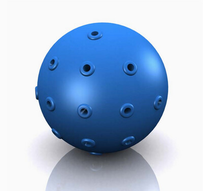 Hydro Dog Ball Toy Blue 2&quot; x 2&quot; x 2&quot;