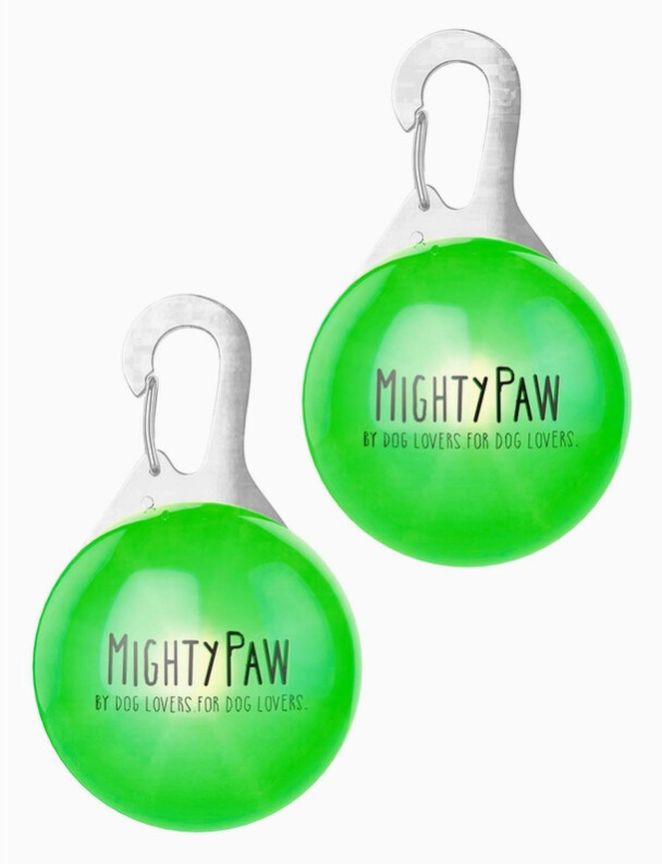 LED Dog Safety Lights (2 Pack), Color: Green