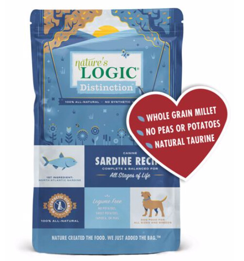 Nature&#39;s Logic Distinction Sardine Recipe Dog Food, Size: 4.4lb Bag